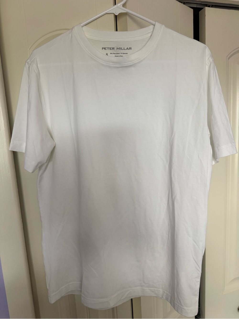 Peter Millar NEW (without tags) White Short-Sleeve Crew Neck Tee